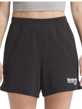 Nwt Reebok Womens RIE Short Black Cotton Shorts Size Medium